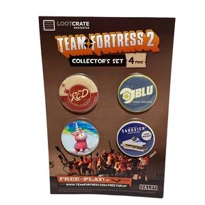 New 2015 Loot Crate Exclusive Team Fortress 2 Collectors 4 Pin Set